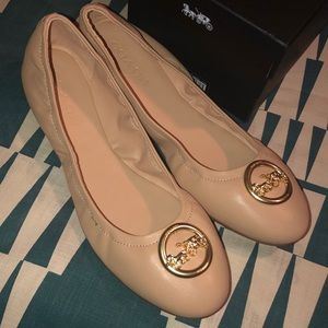 Brand New Coach Camel Ballet Flats